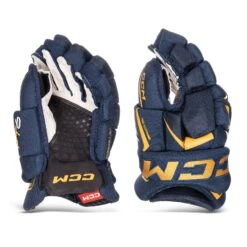 CCM Jetspeed FT6 Senior Hockey Gloves -Ccm ccm gloves ccm jetspeed ft6 senior hockey gloves navy gold 13 30608280518722