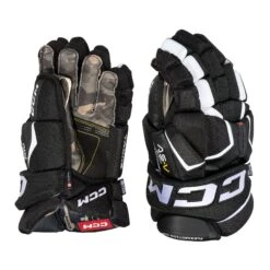 CCM Tacks AS-V Pro Junior Hockey Gloves -Ccm ccm gloves ccm tacks as v pro junior hockey gloves black white 11 29355719426114