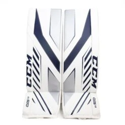 CCM Axis A1.9 Senior Goalie Leg Pads -Ccm ccm leg pads ccm axis a1 9 senior goalie leg pads white white navy silver 33 1 29252848287810