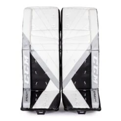 CCM Extreme Flex E5.9 Intermediate Goalie Leg Pads - Source Exclusive -Ccm ccm leg pads ccm extreme flex e5 9 intermediate goalie leg pads source exclusive white white black silver 30 1 28744300068930