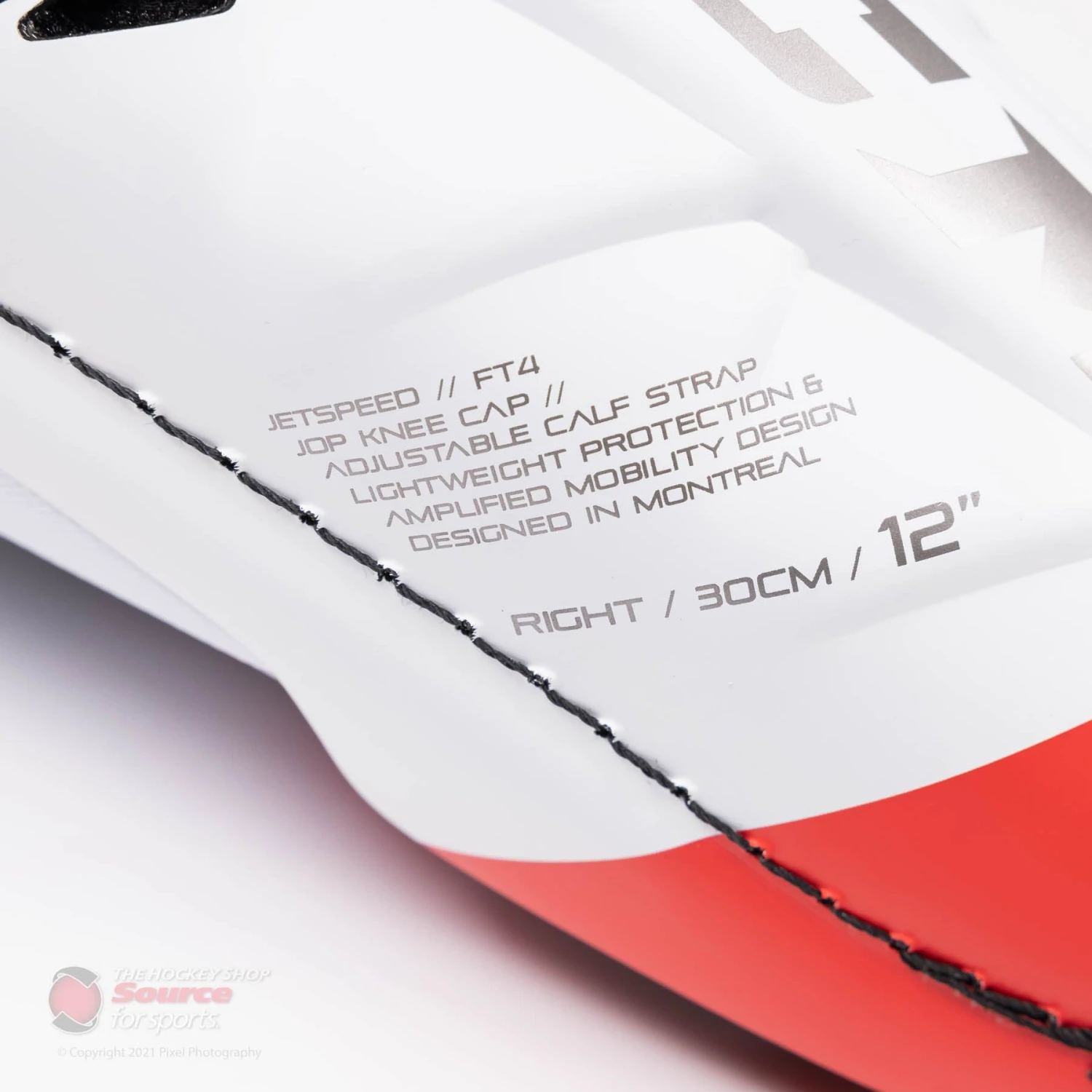 CCM Jetspeed FT4 Junior Hockey Shin Guards 8 CCM Jetspeed FT4 Junior Hockey Shin Guards - Image 6