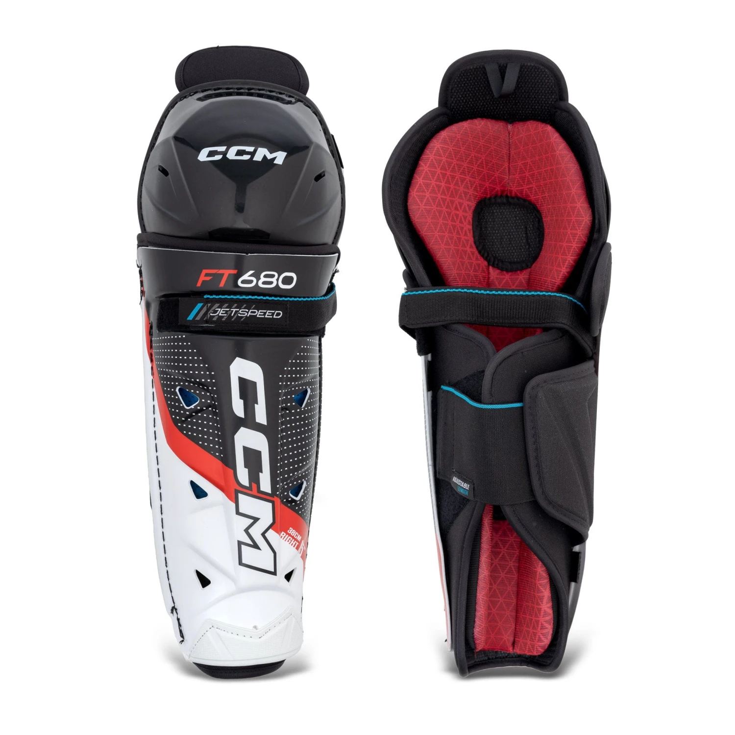 CCM Jetspeed FT680 Junior Hockey Shin Guards 3 CCM Jetspeed FT680 Junior Hockey Shin Guards
